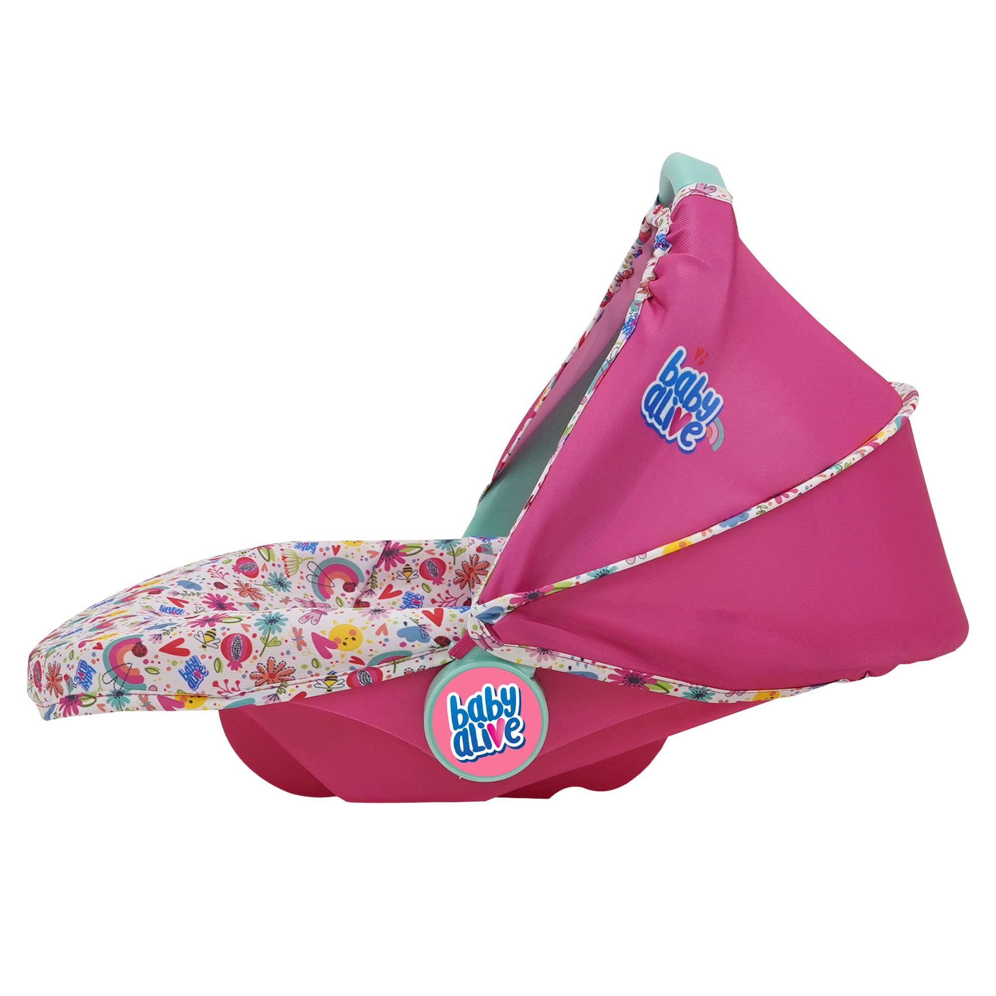 509 Crew Baby Alive Pink and Rainbow Deluxe Doll Car Seat